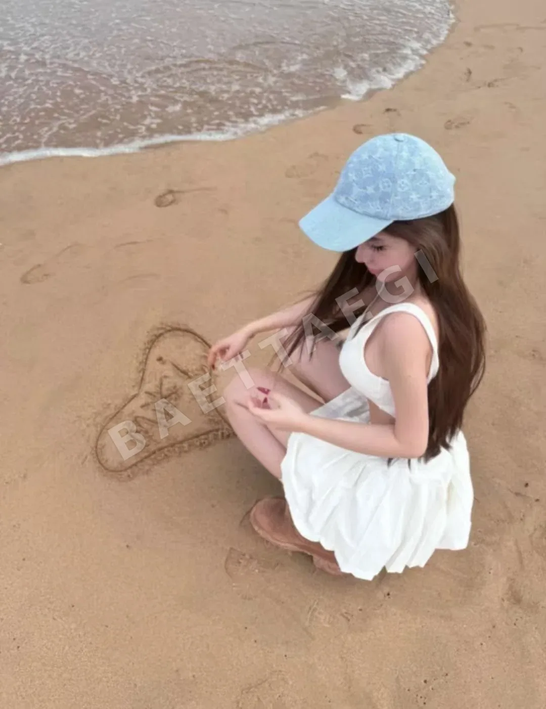 루이비통 워시드 데님 베이스볼 캡 상세 이미지 3