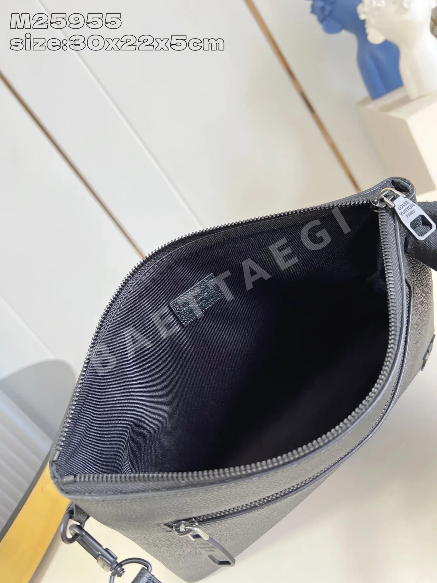 루이비통 테이크오프 왁스 린넨 송아지가죽 파우치 M25955 상세 이미지 9