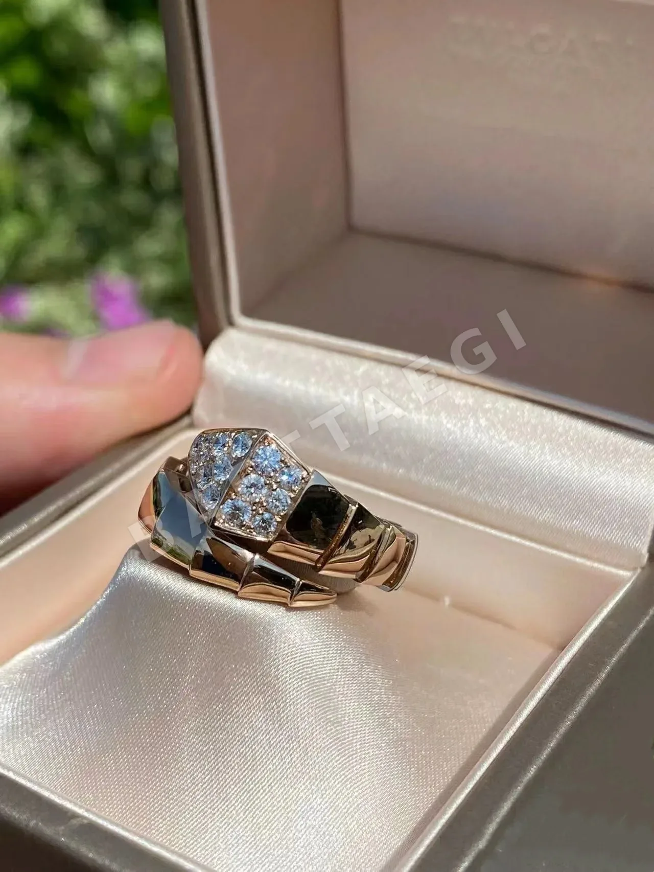 불가리 뱀 디자인 반지 상세 이미지 6