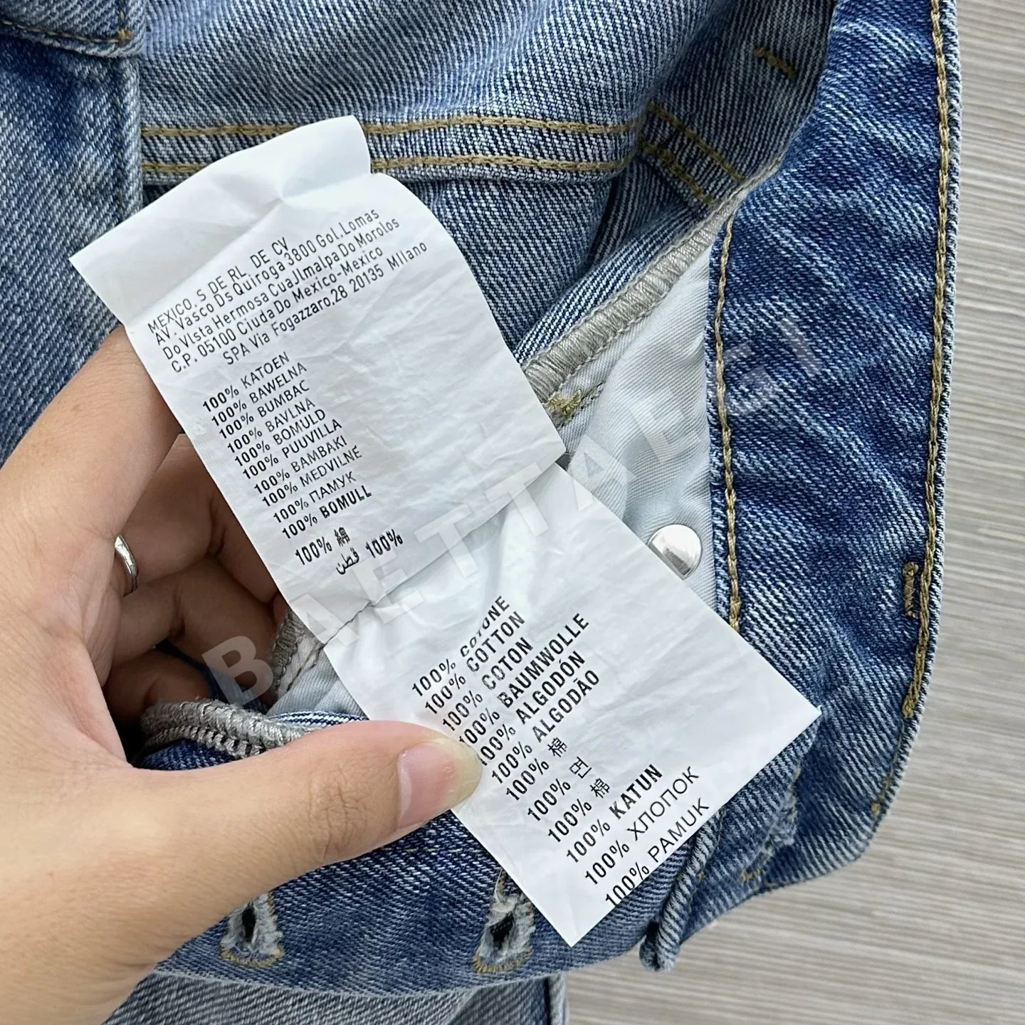 알렉산더왕 데미지 포켓 하이웨스트 데님 바지 상세 이미지 9