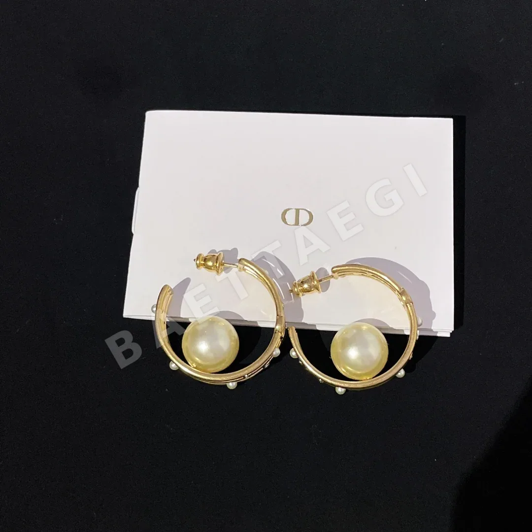 디올 D 오픈워크 비즈 귀걸이 60508