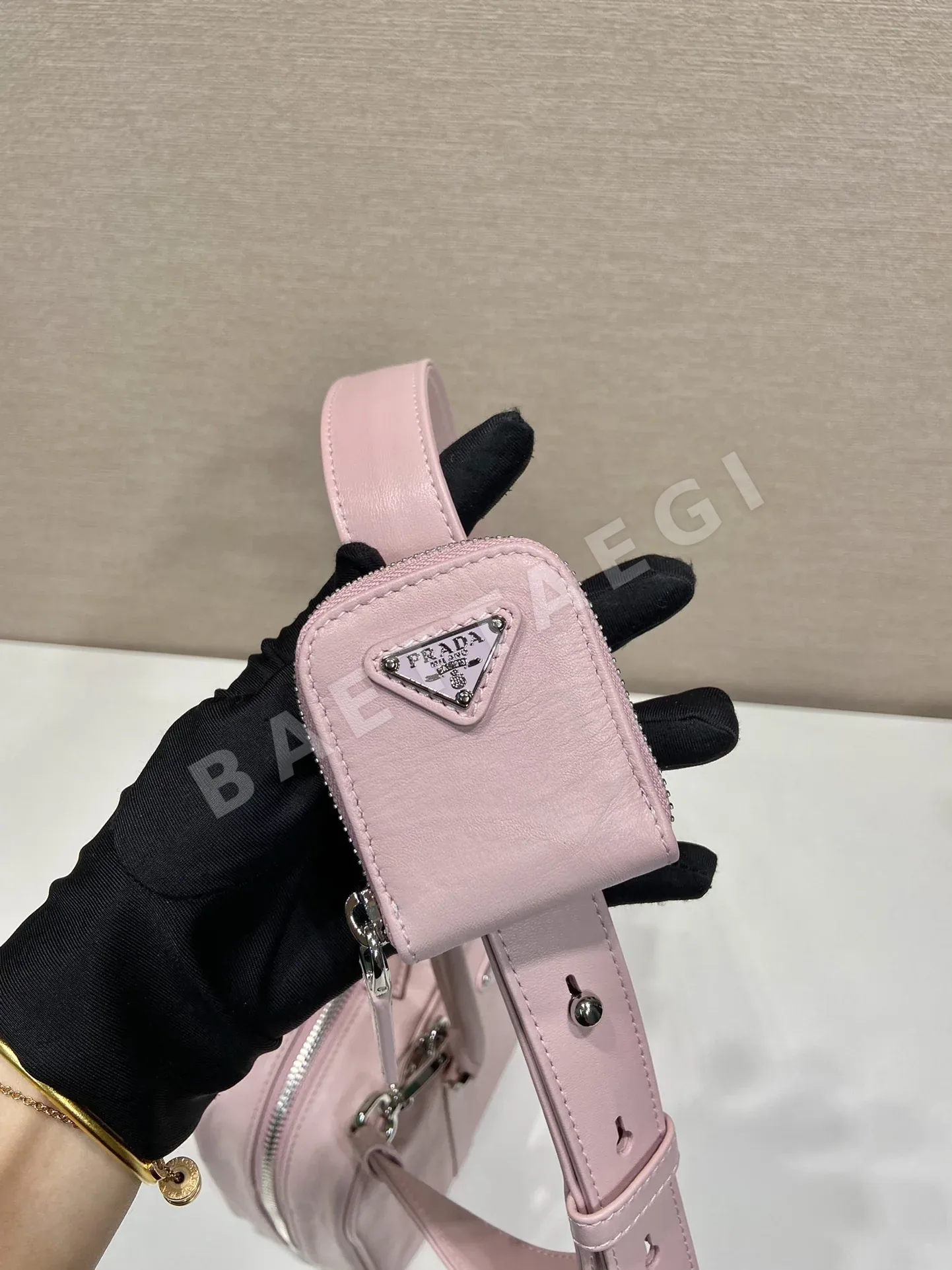 프라다 램스킨 보스턴 백 1BB092 상세 이미지 5