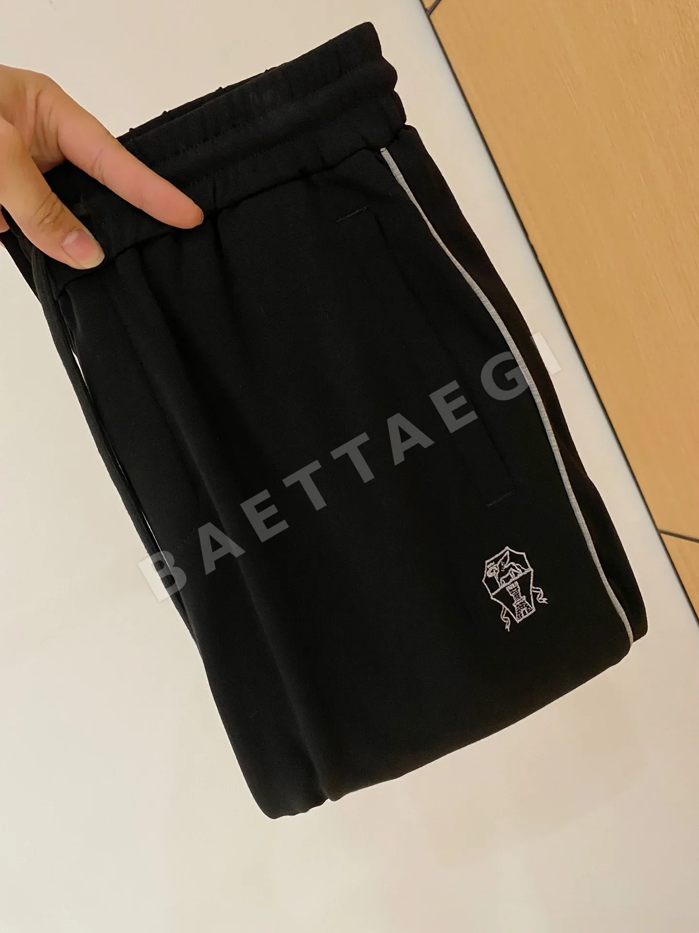 브루넬로쿠치넬리 에어리 라이스 그레인 체크 남성 바지 상세 이미지 11