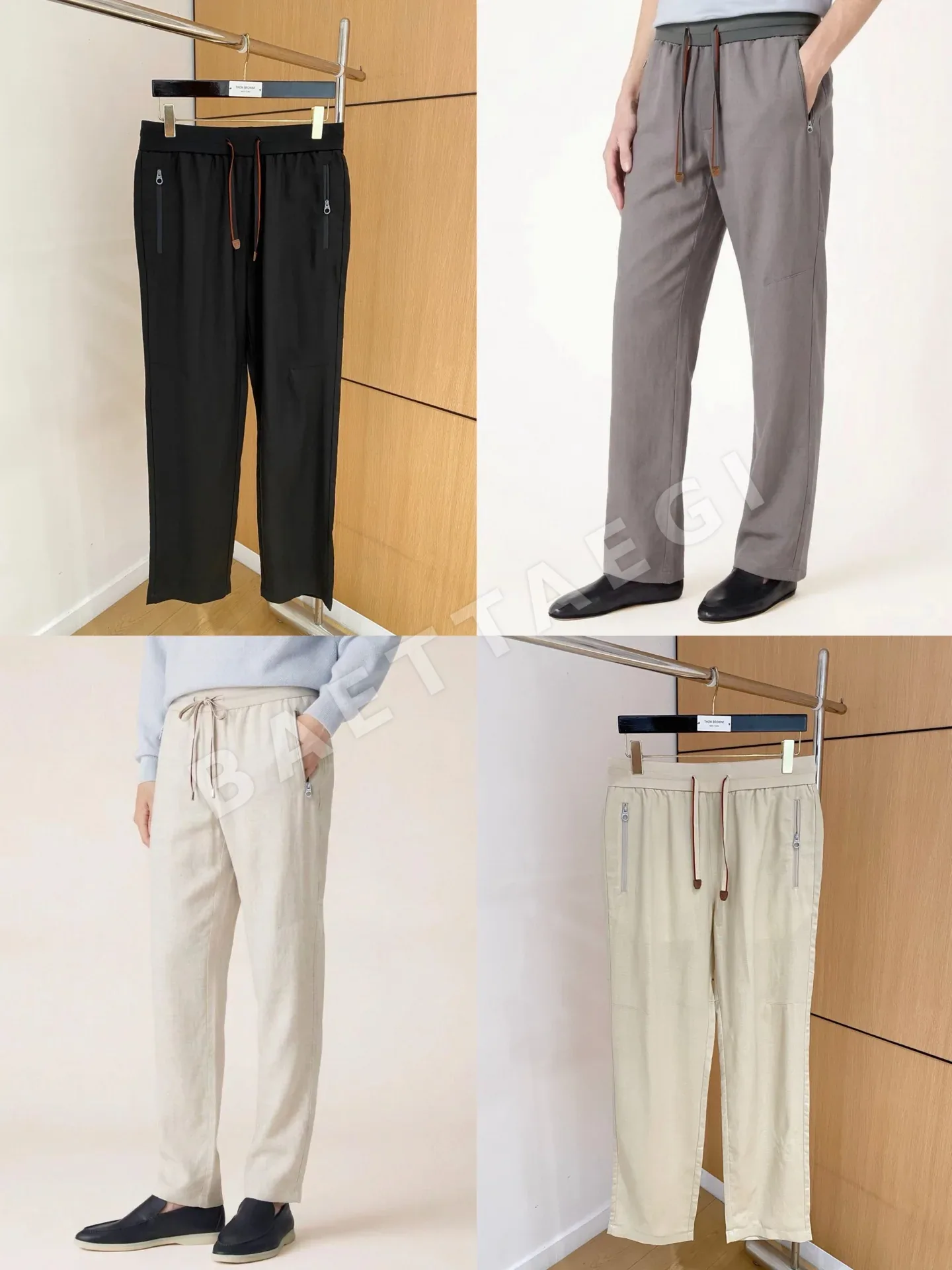 로로피아나 남성 린넨 바지 상세 이미지 9
