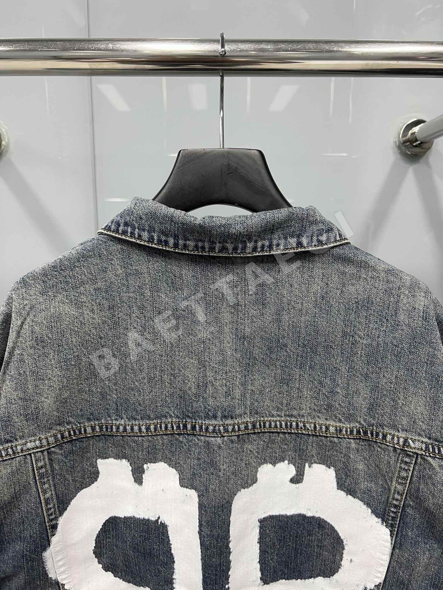 발렌시아가 BB 그래피티 데님 자켓 상세 이미지 4