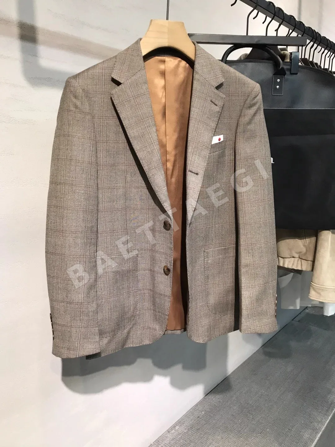 키톤 프린스 오브 웨일즈 체크 울 남성 자켓 상세 이미지 3