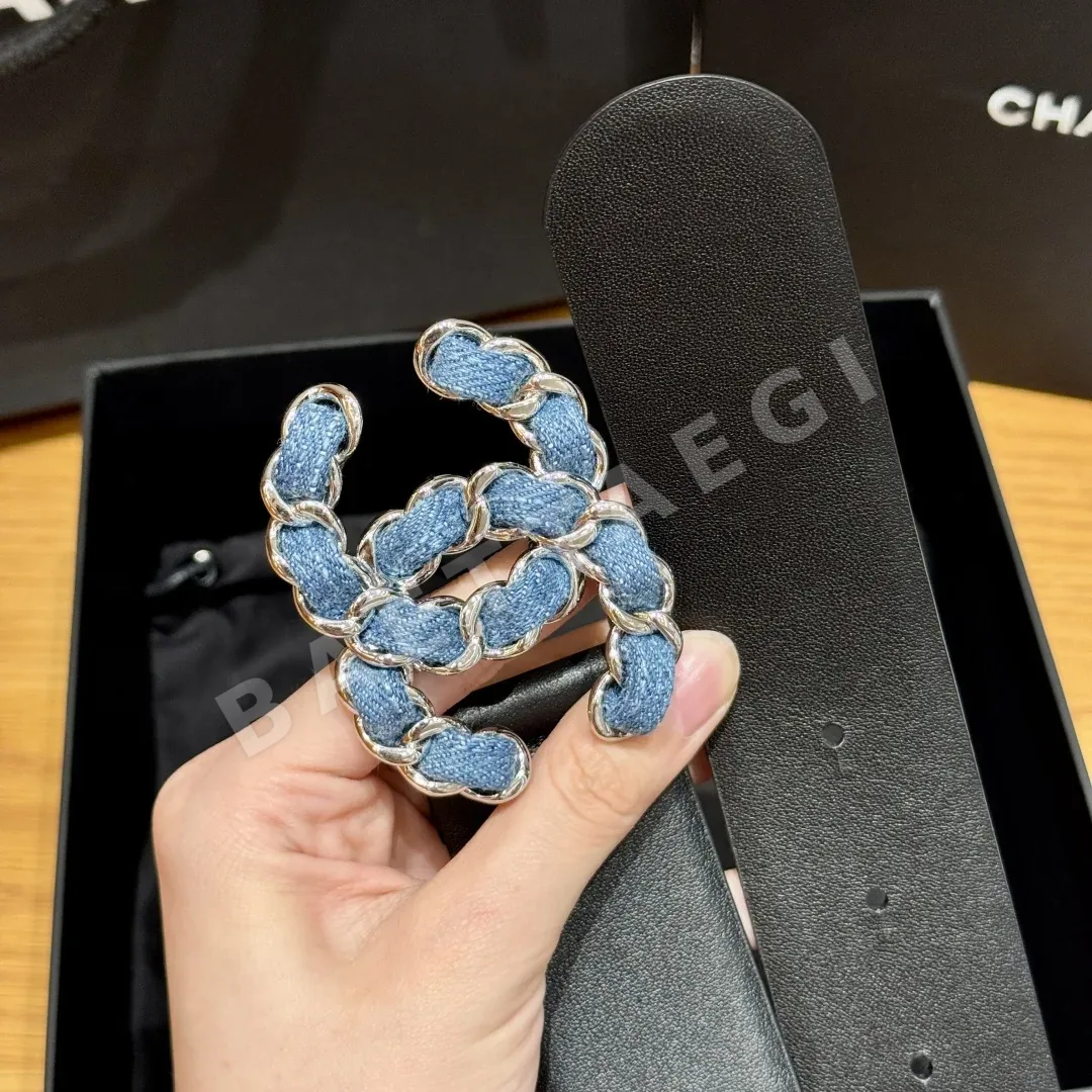 샤넬 더블 C 버클 카프스킨 가죽 벨트 상세 이미지 7