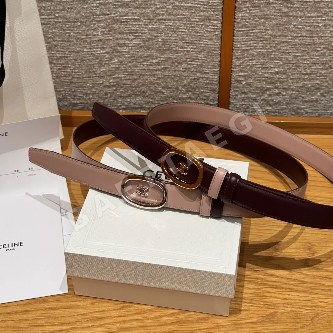 셀린느 ALIX 미디엄 25mm 리버서블 소가죽 벨트 상세 이미지 6