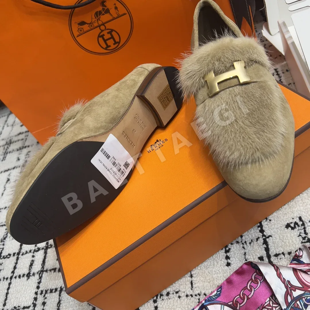 에르메스 파리 밍크 퍼 로퍼 상세 이미지 4
