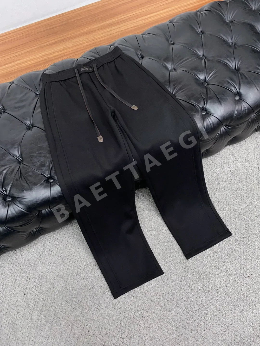 로로피아나 스트레이트 레그 모달 기모 남성 바지 상세 이미지 5