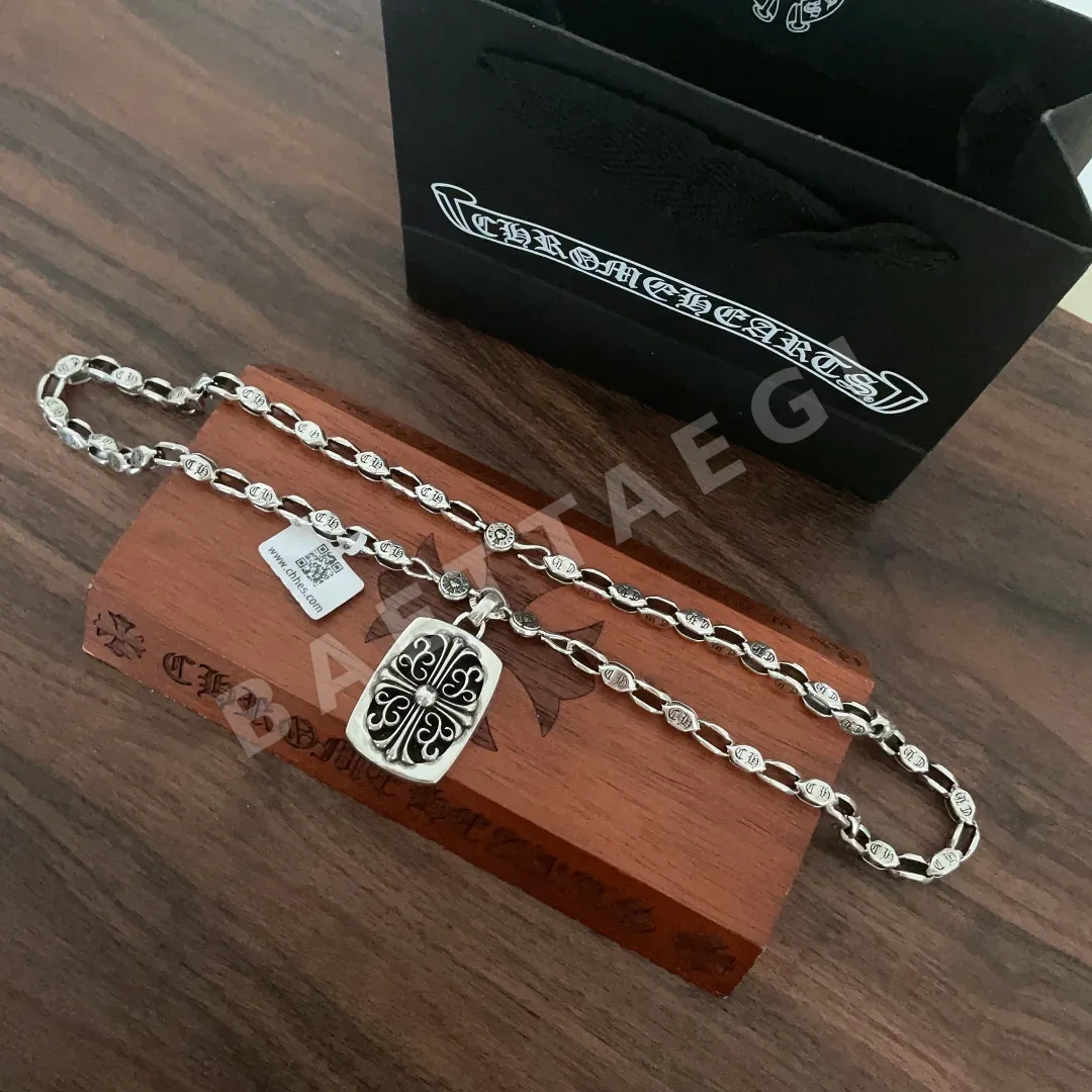 크롬하츠 크로스 플라워 태그 목걸이 상세 이미지 5