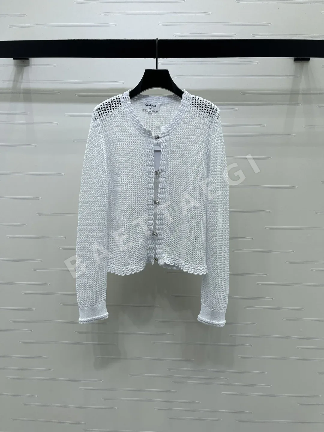 샤넬 크루넥 울 니트 가디건 상세 이미지 2