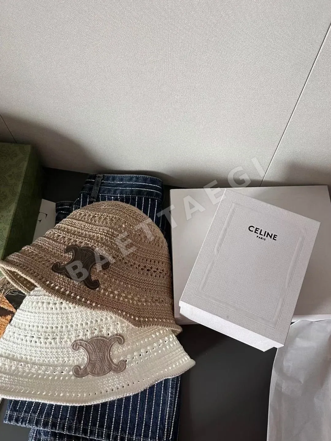 셀린느 시스루 메시 피셔맨 햇 상세 이미지 3