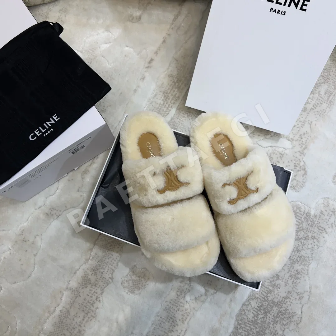 셀린느 울 퍼 슬리퍼 상세 이미지 2