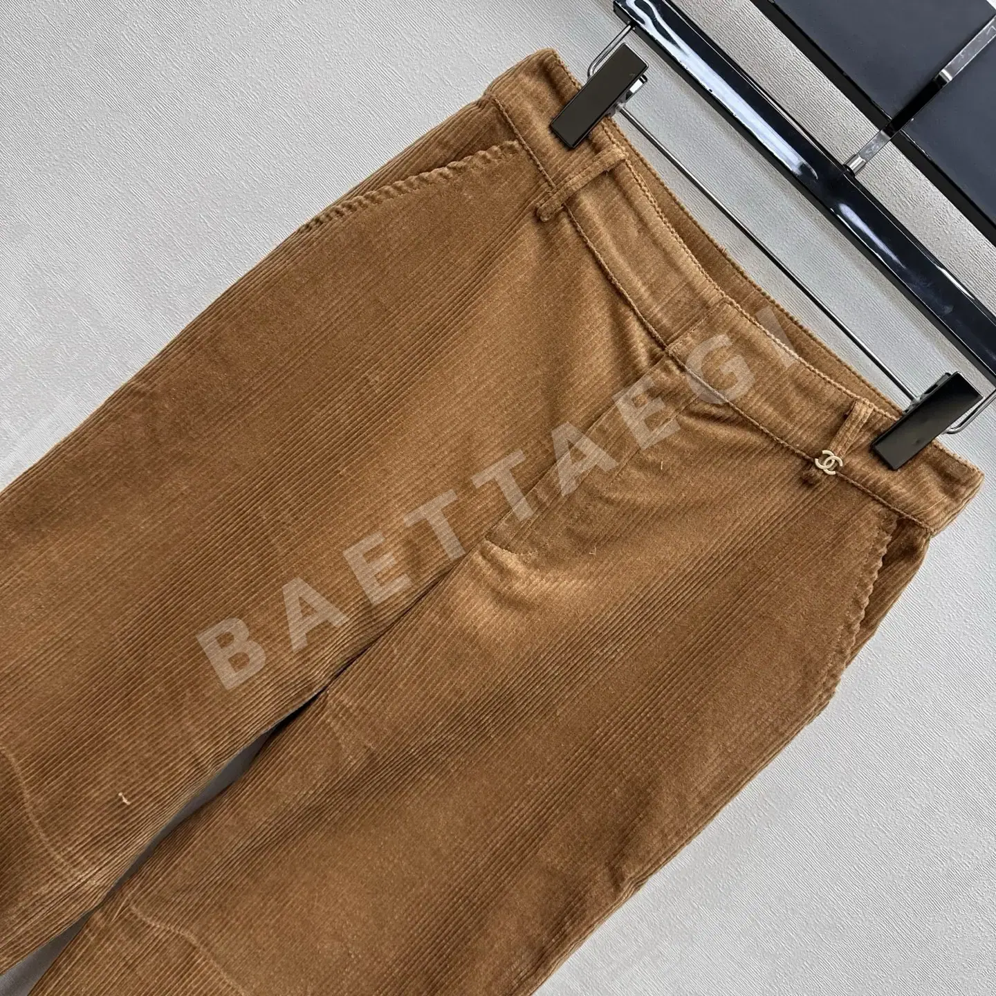 샤넬 캐러멜 코듀로이 바지 상세 이미지 2