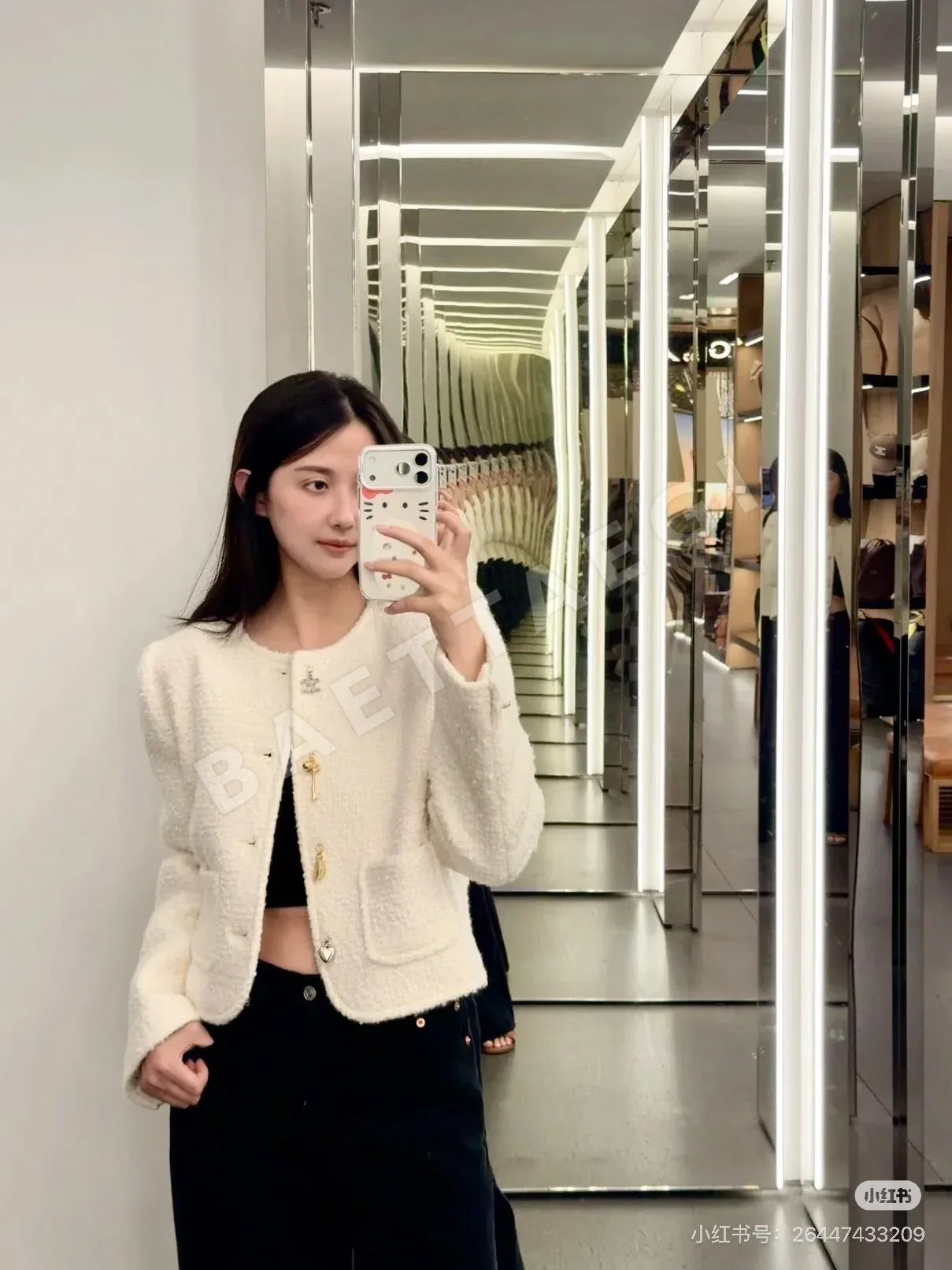 셀린느 트위드 울 쇼트 자켓 상세 이미지 4
