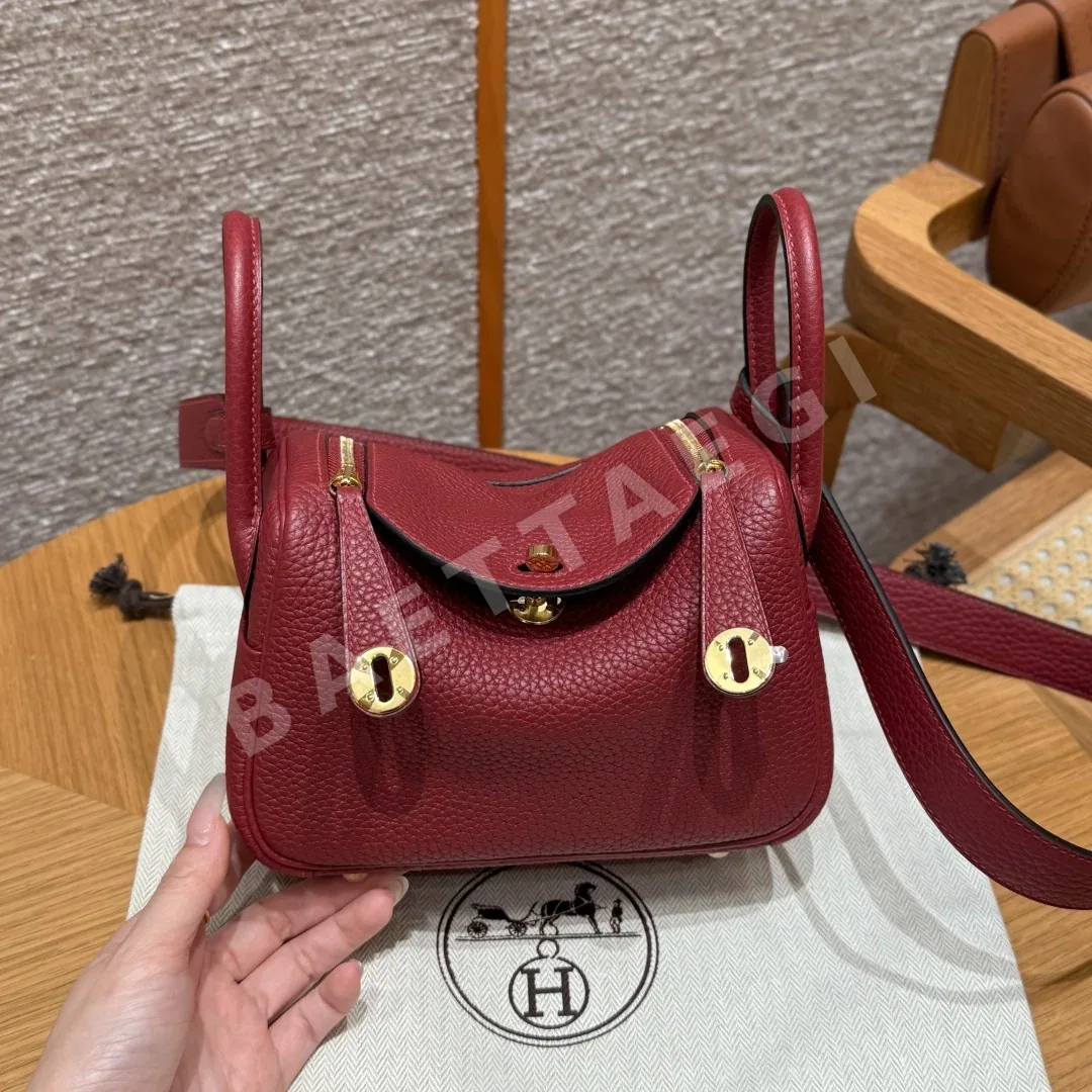 에르메스 린디 19 가넷 레드 가방 146138
