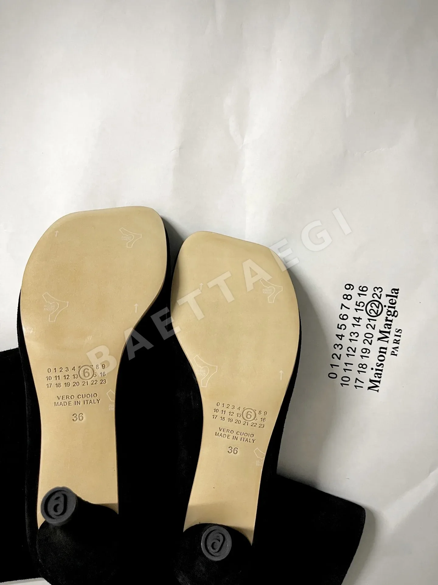 마르지엘라 매트 스웨이드 스틸레토 부츠 상세 이미지 9