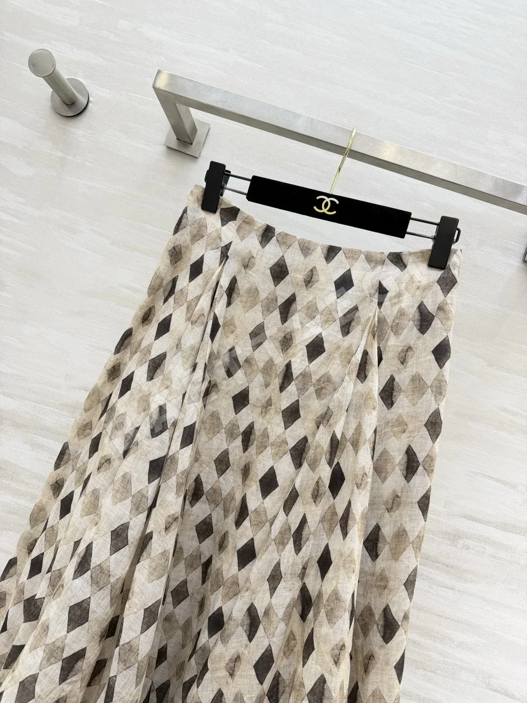 폴로 레트로 장식 이레귤러 스커트 상세 이미지 2
