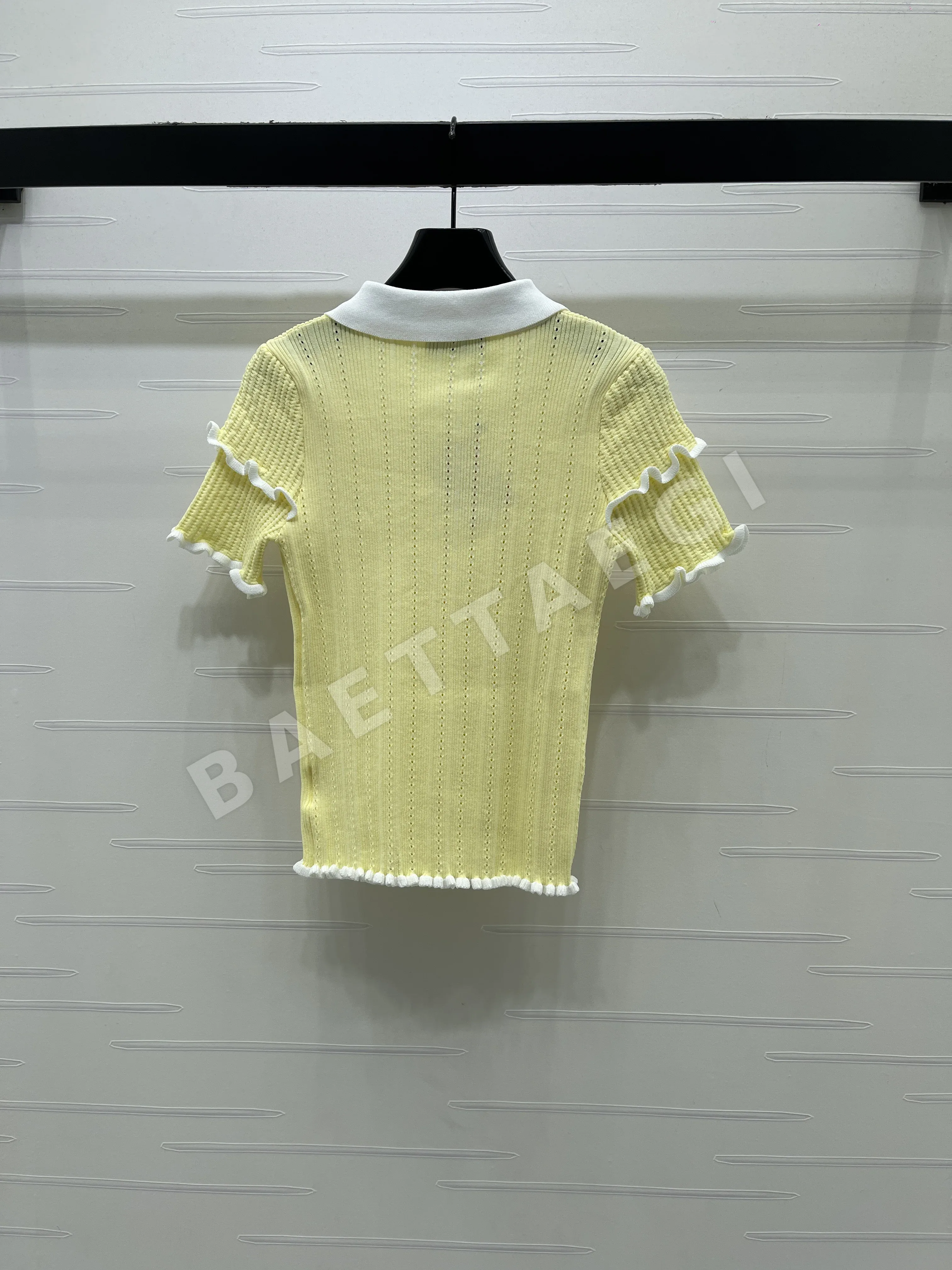 미우미우 피터팬 카라 리본 장식 반팔 티셔츠 상세 이미지 17