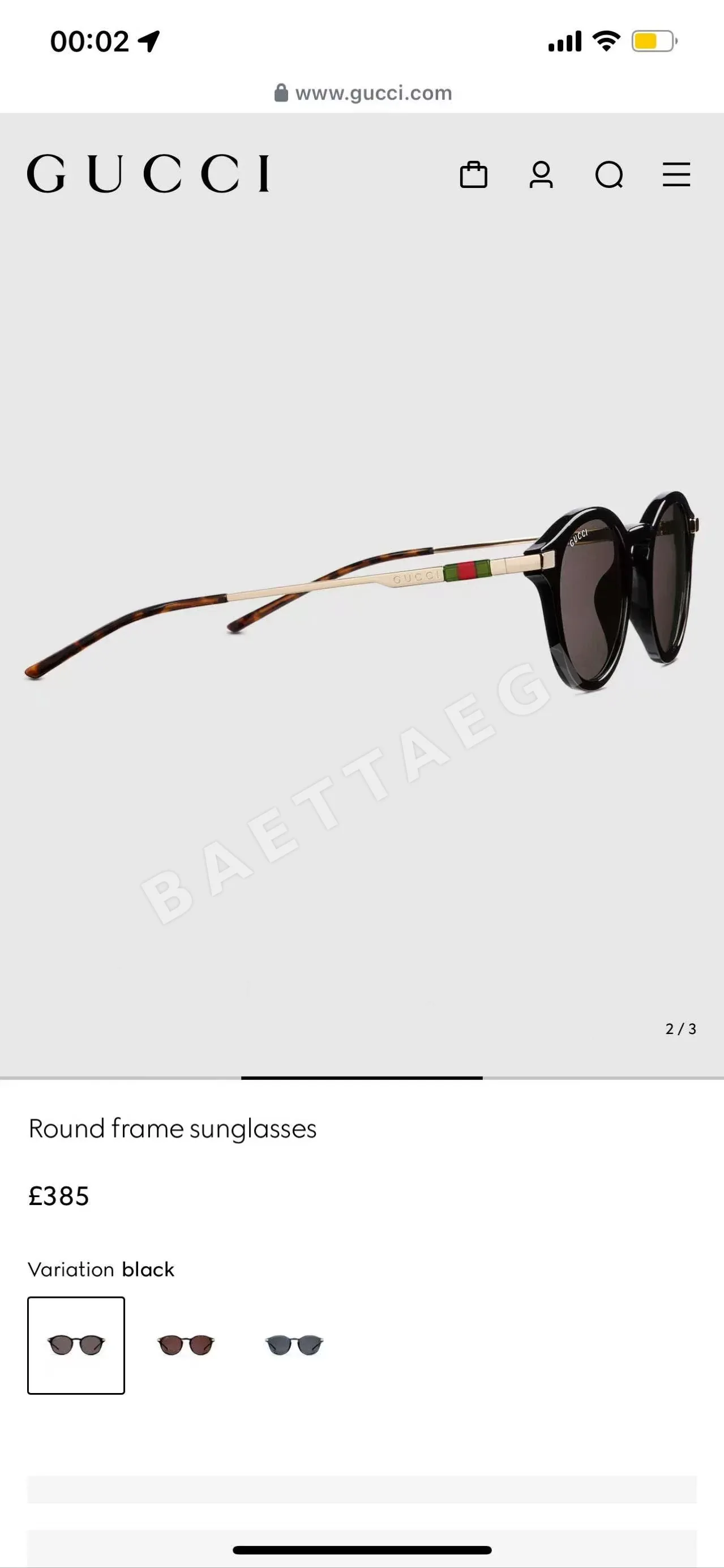 구찌 선글라스 56592 Gucci Sunglasses 상세 이미지 3