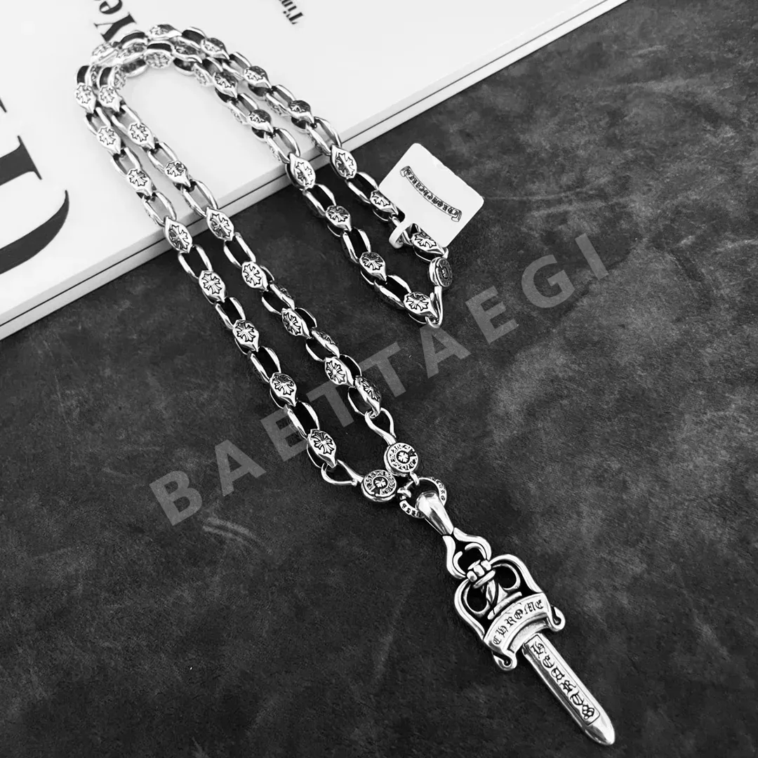 크롬하츠 클래식 레트로 소드 펜던트 목걸이 127433