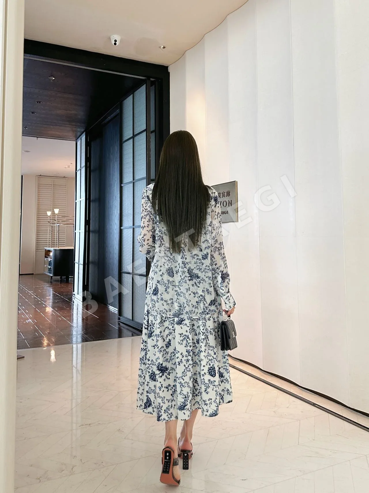 디올 프린트 시스루 셔츠 세트 상세 이미지 5