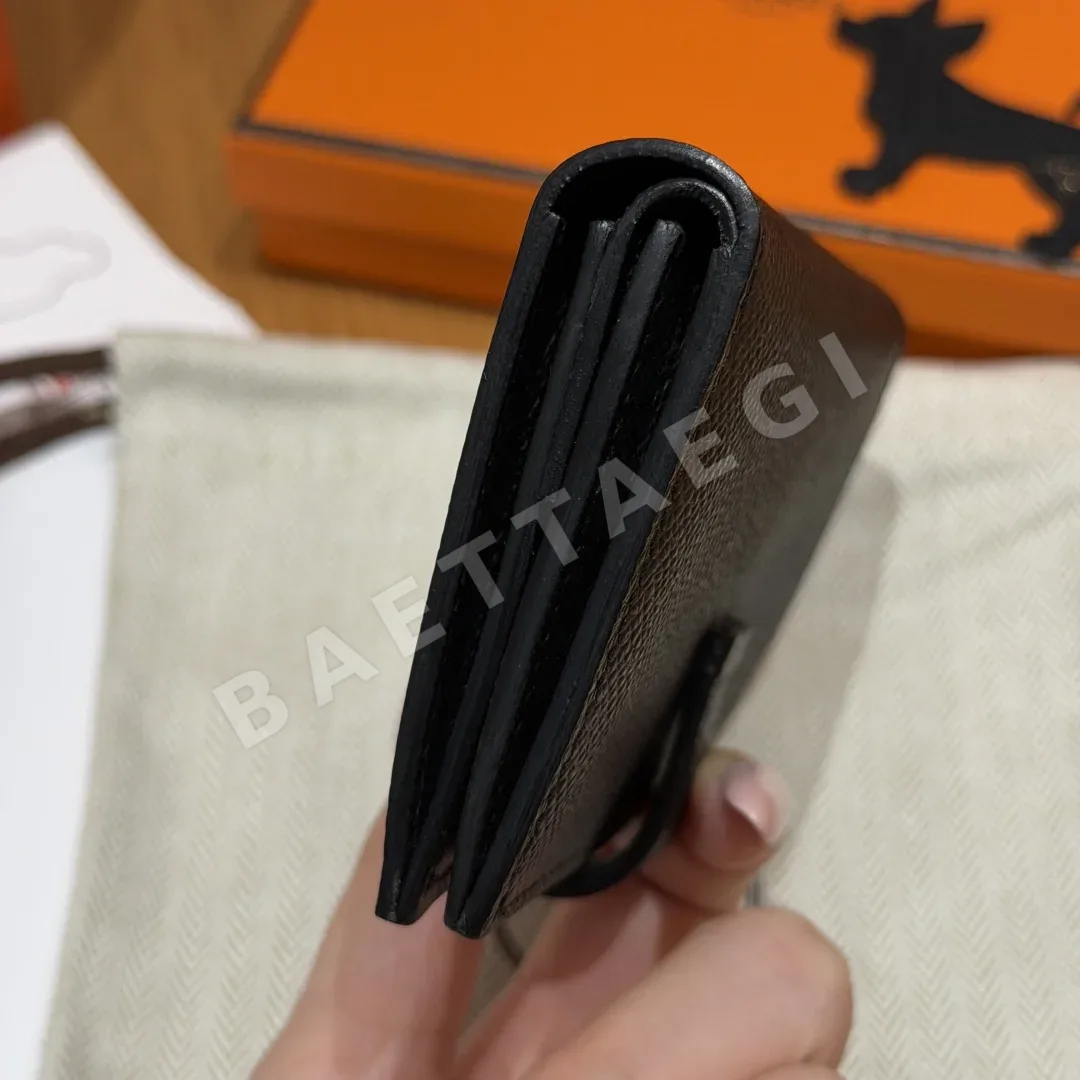 에르메스 베안 카드홀더 미니 가죽 지갑 상세 이미지 4