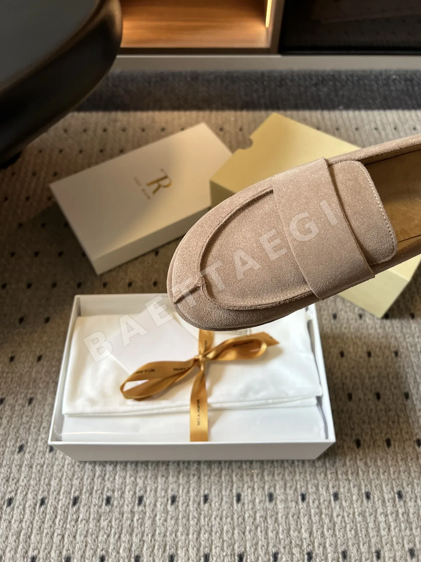 더로우 로퍼 폭넓은 스트라이프 장식 상세 이미지 7