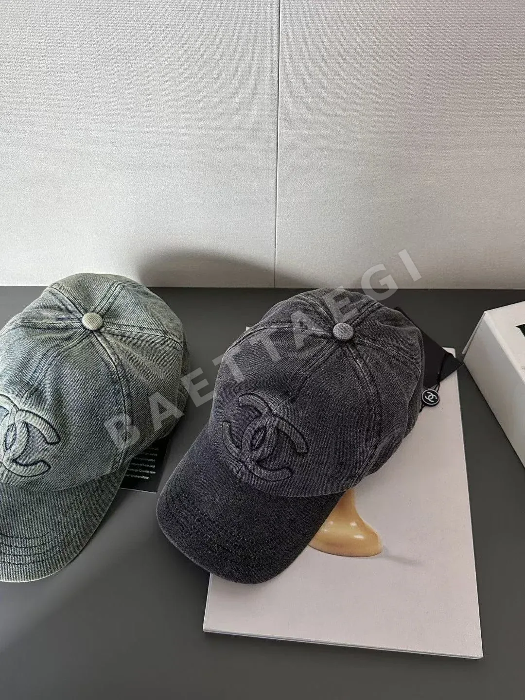 샤넬 데님 워시드 캡 상세 이미지 3