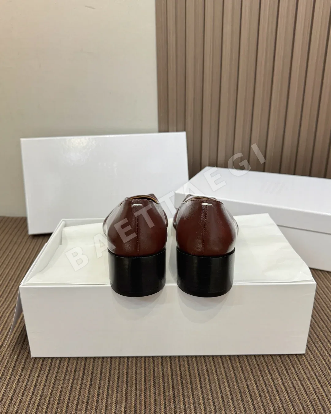 마르지엘라 로퍼 가죽 스퀘어토 상세 이미지 8