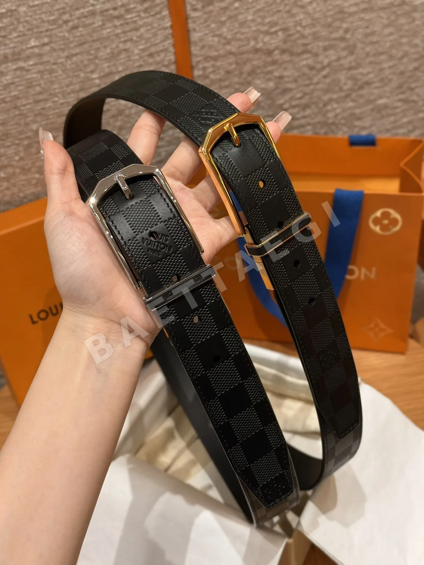 루이비통 가죽 남성 벨트 상세 이미지 3