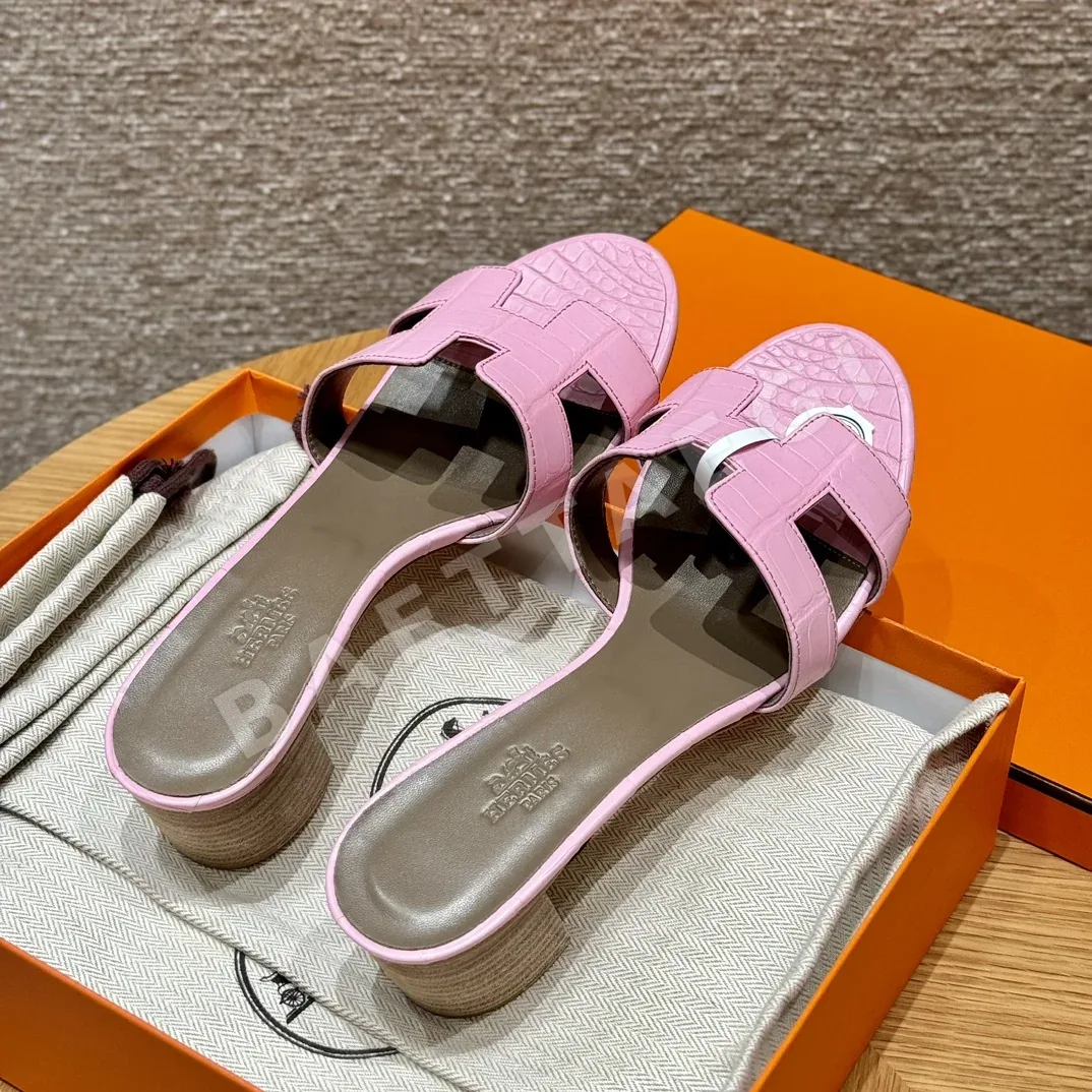 에르메스 오아시스 악어가죽 하이힐 샌들 상세 이미지 2