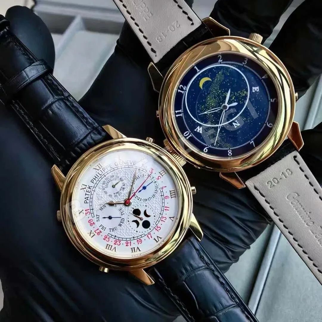 파텍필립 프리미엄 워치 쿼츠 레더스트랩 스틸 레플리카 44150 Patek Philippe 상세 이미지 3