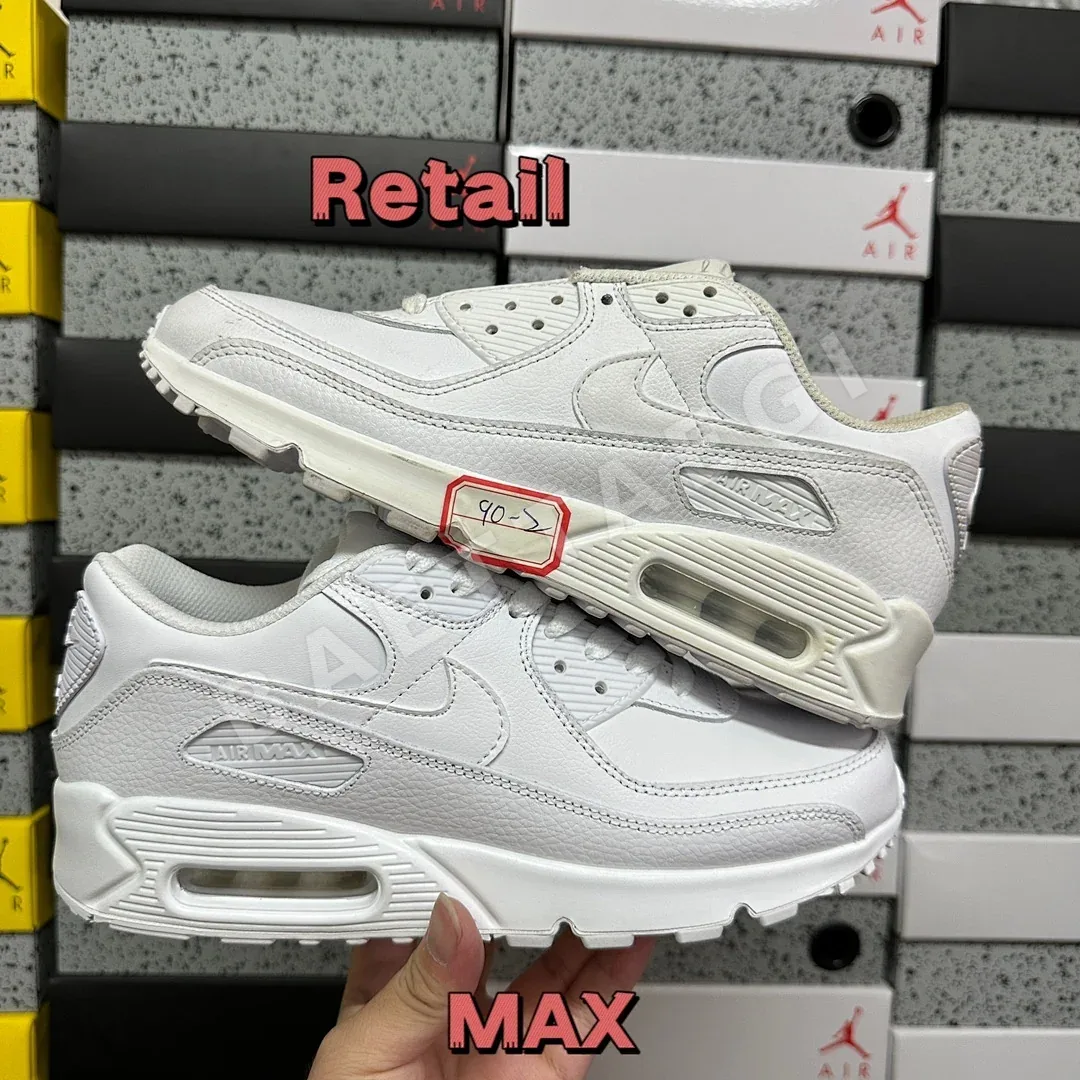 나이키 [MAX] 에어 맥스 90 CZ5594-100 201057 Nike Air Max 90 Leather Triple White 상세 이미지 10