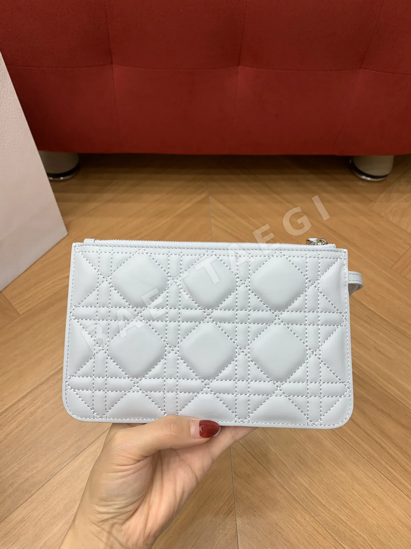 디올 투쥬르 스몰 그레셔 블루 가방 상세 이미지 3