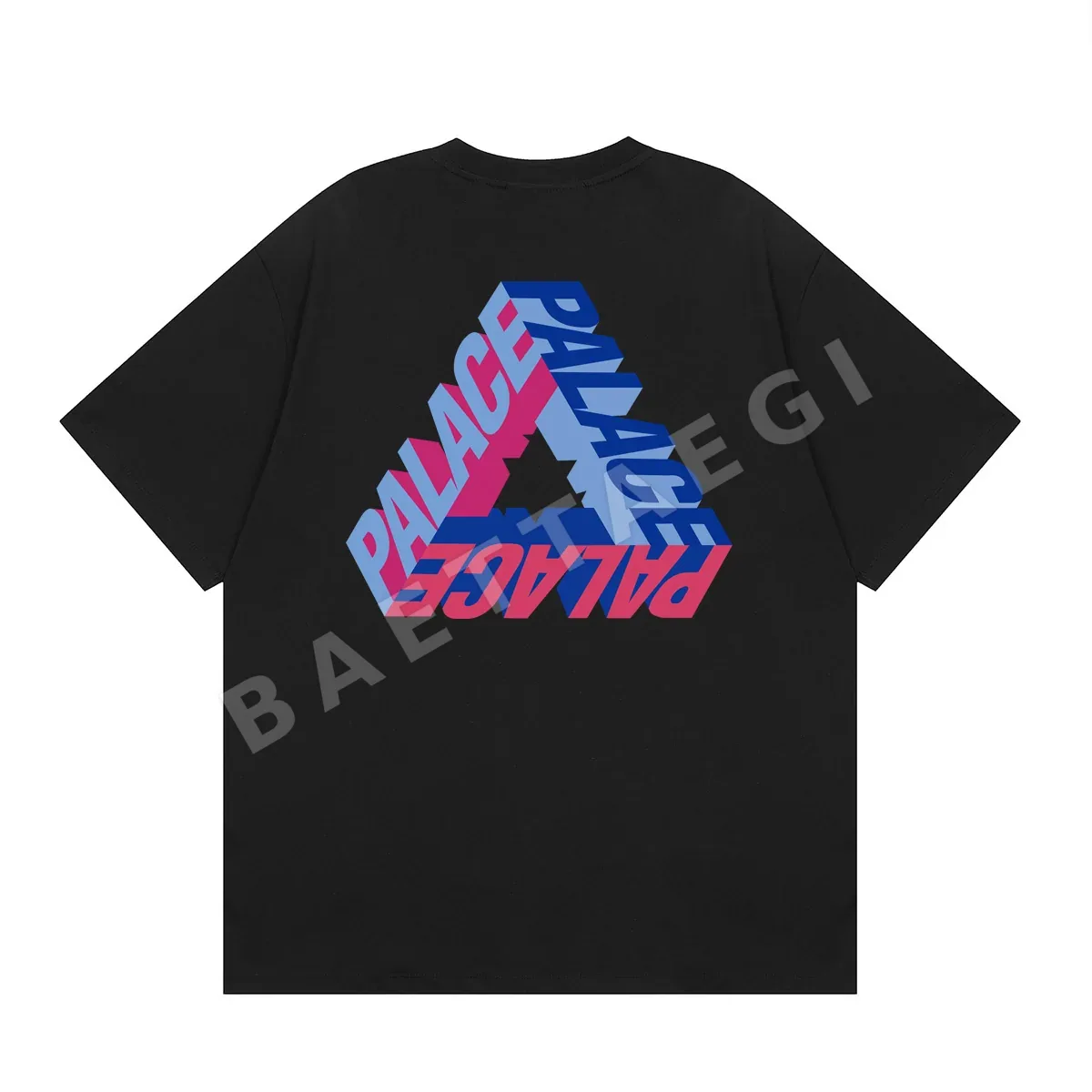 팔라스 3D 컬러풀 문자 반팔 티셔츠 상세 이미지 3