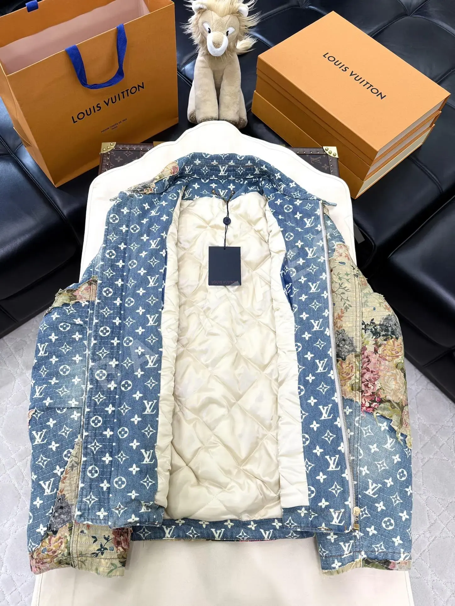 루이비통 꽃무늬 데님 코튼 자켓 상세 이미지 8
