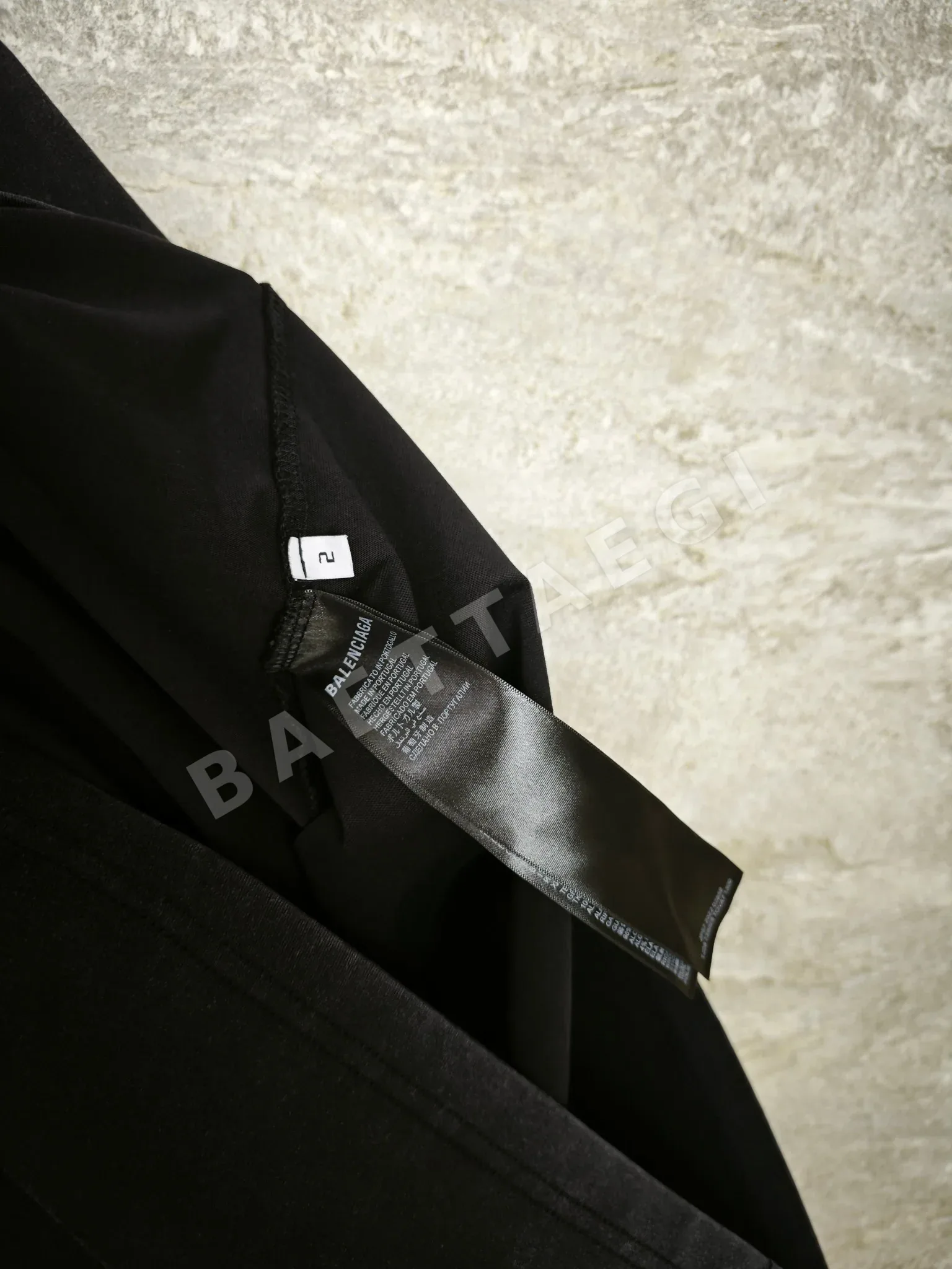 발렌시아가 레터링 반팔 셔츠 P160 상세 이미지 5