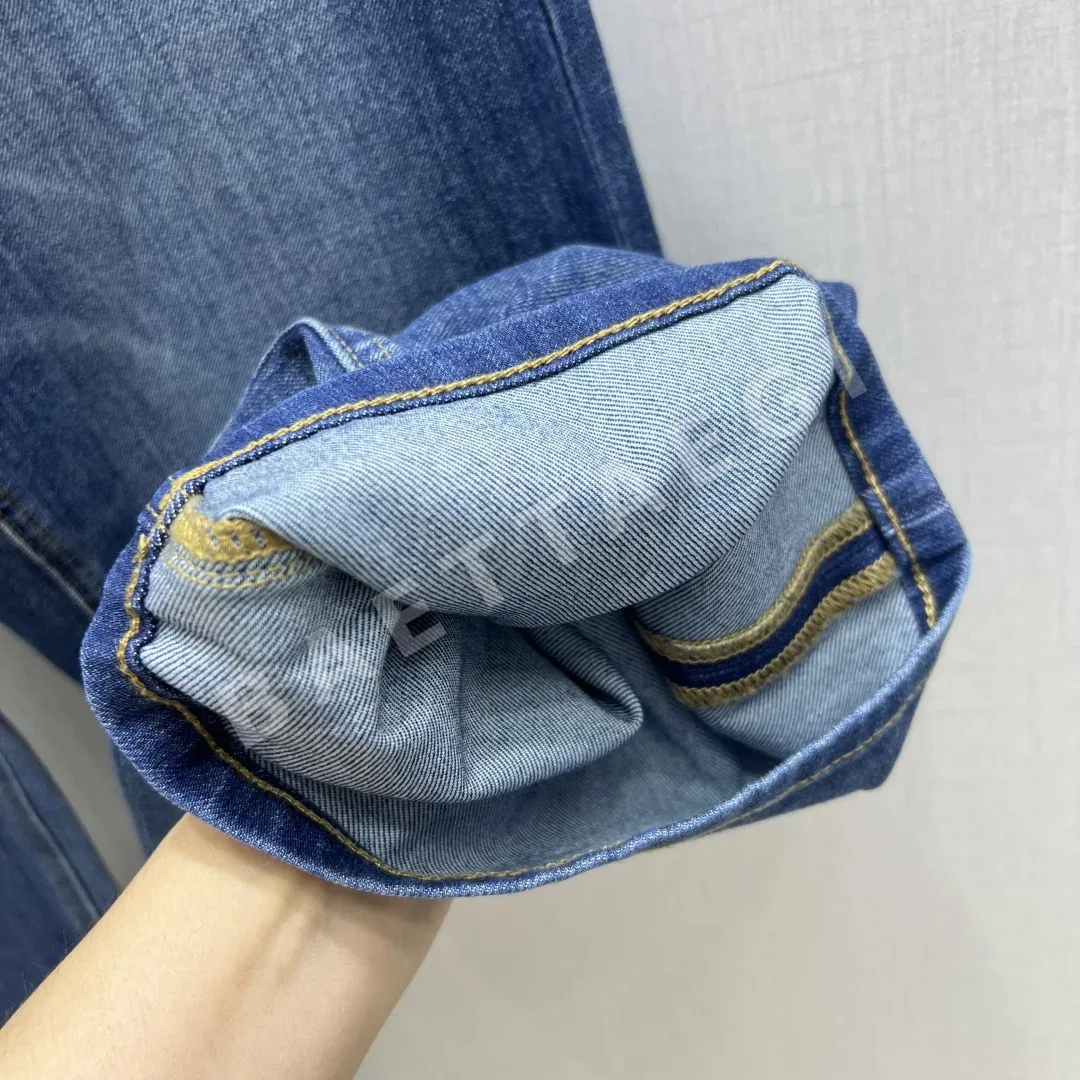샤넬 린넨 스트레이트 레그 여성 바지 상세 이미지 7