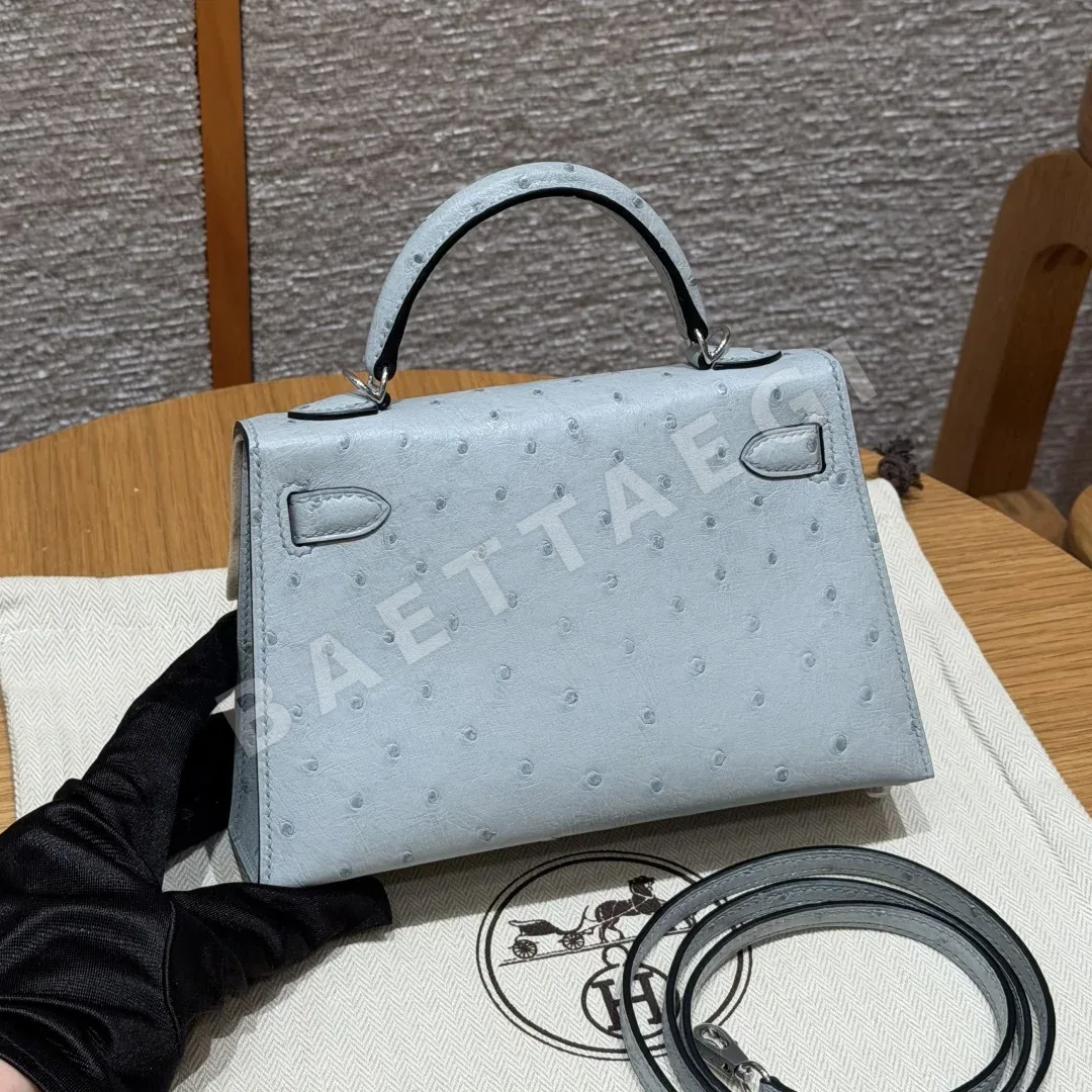에르메스 미니 켈리 타조 가죽 가방 상세 이미지 2