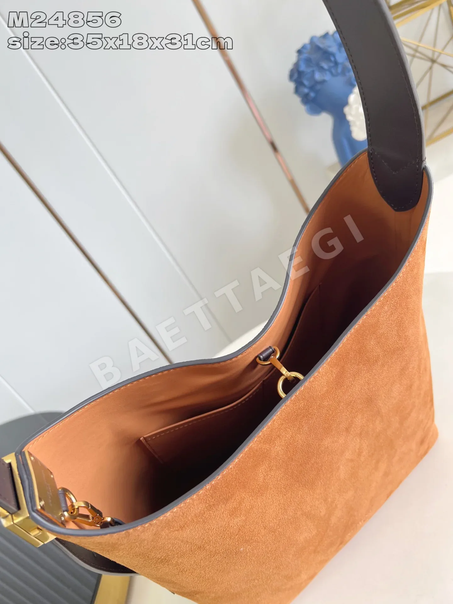 루이비통 브라운 스웨이드 호보백 M24856 상세 이미지 12