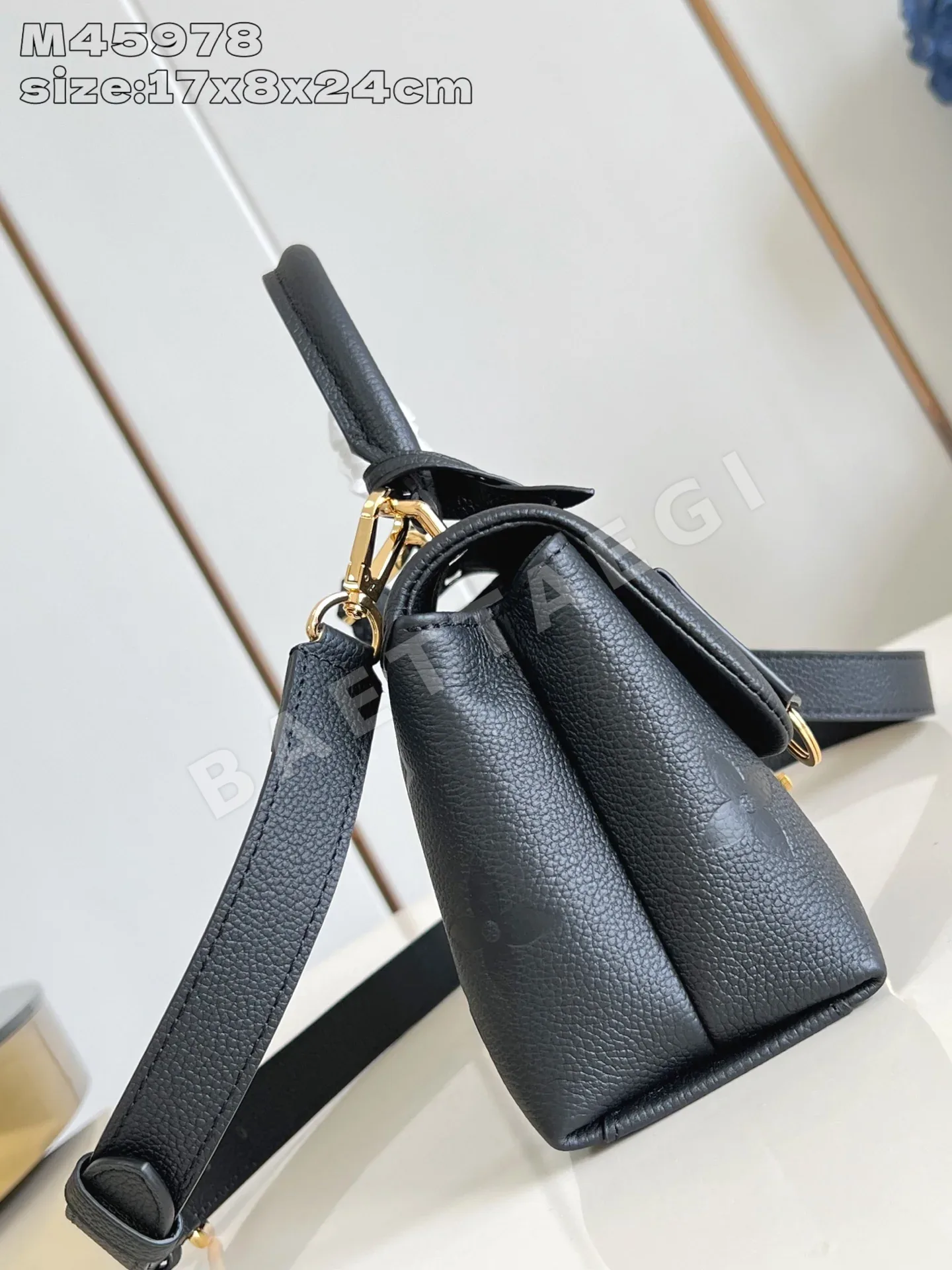 루이비통 M45978 블랙 핸드백 BB 모노그램 앙프렝뜨 상세 이미지 4