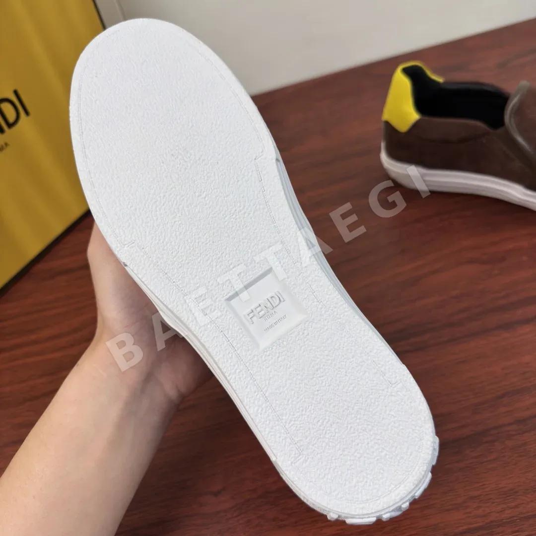 펜디 로퍼 남성 다크브라운 스웨이드 상세 이미지 9
