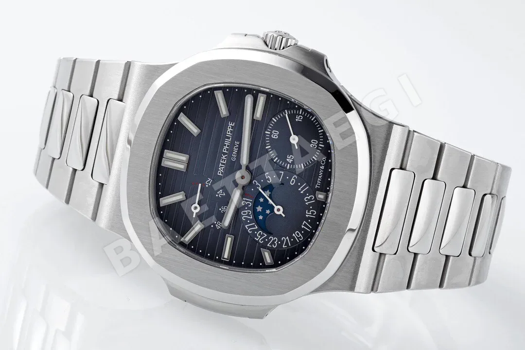 파텍필립 노틸러스 5712 문페이즈 멀티펑션 자동 블루 다이얼 PPF 공장 레플리카 44069 Patek Philippe 상세 이미지 6