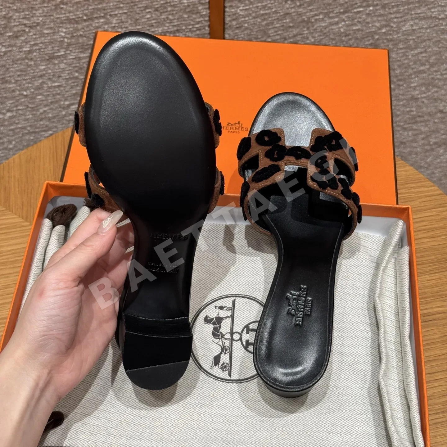 에르메스 오아시스 하이힐 샌들 상세 이미지 5
