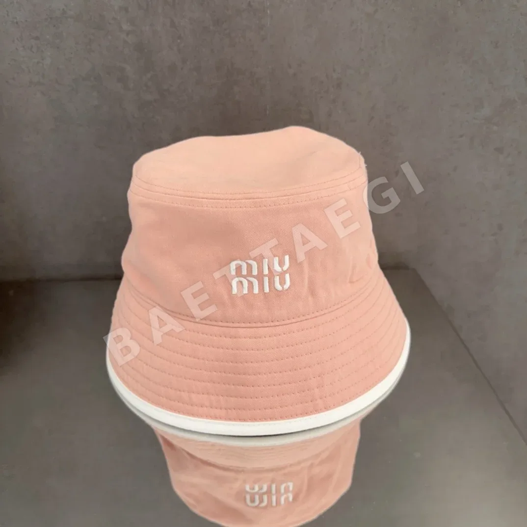 미우미우 자수 피셔맨스 햇 모자 81287