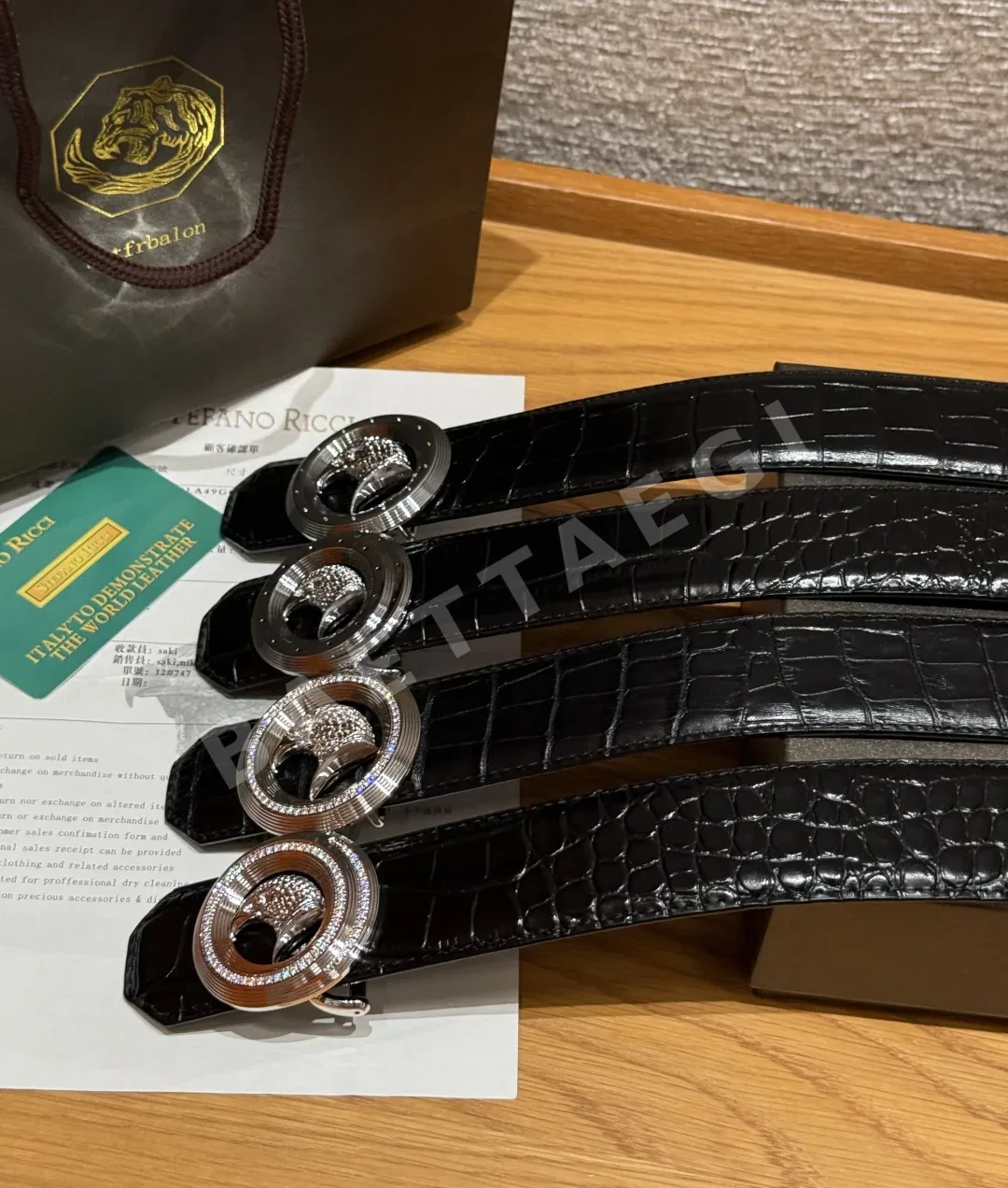 스테파노리치 이글헤드 가죽 벨트 38mm 상세 이미지 3