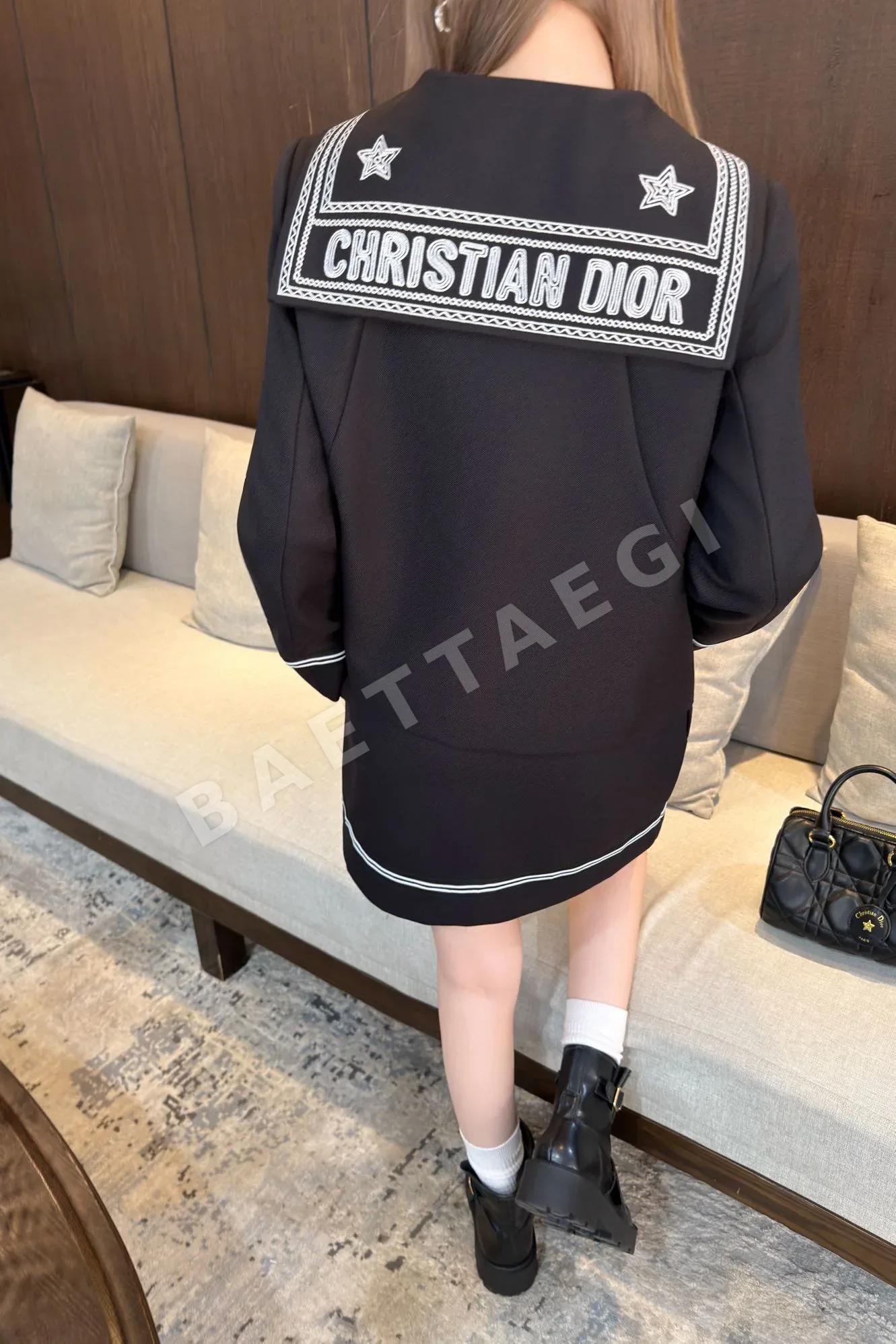 디올 숄 카라 재킷 세트 상세 이미지 5