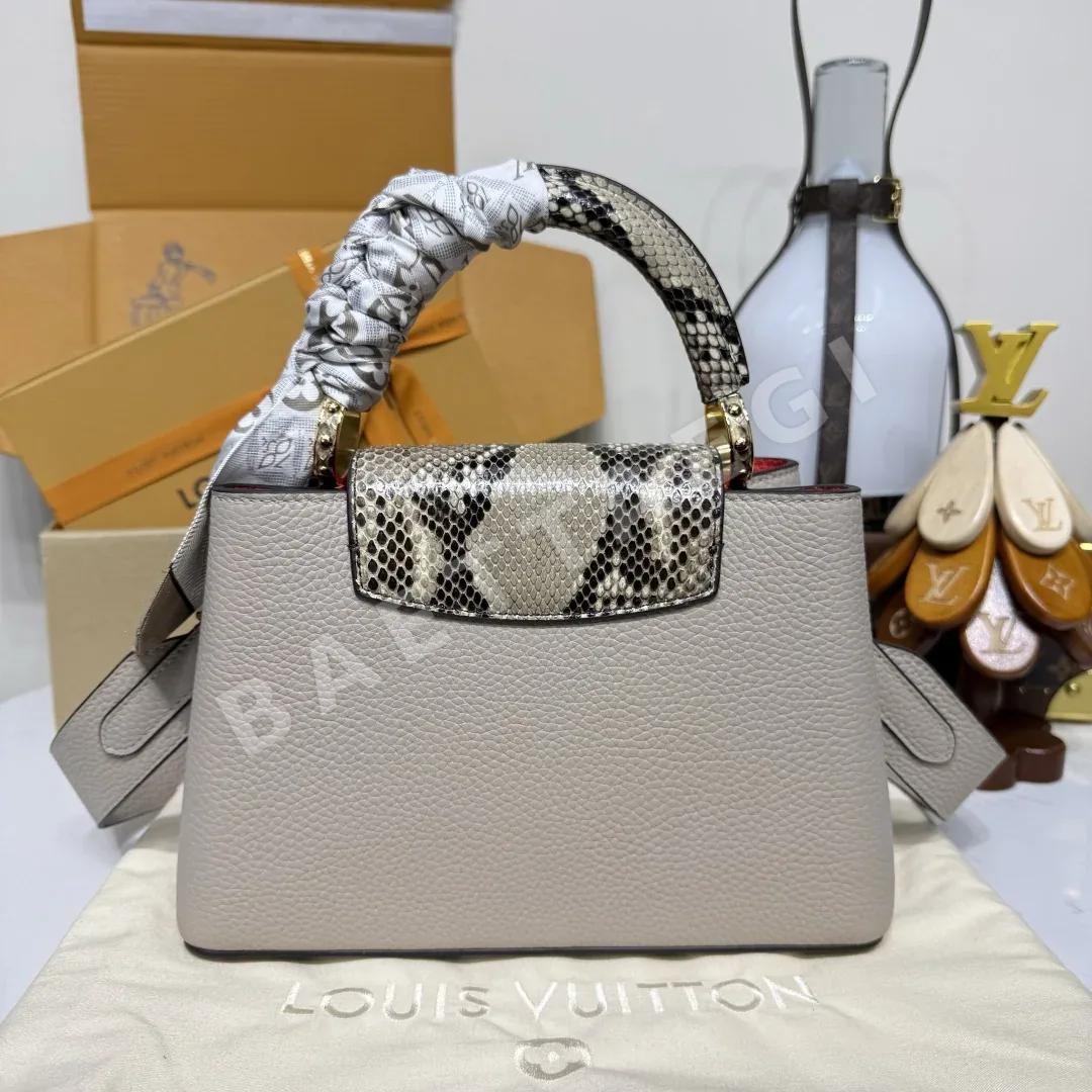 루이비통 카프신 BB 스네이크스킨 핸드백 N82067 상세 이미지 3